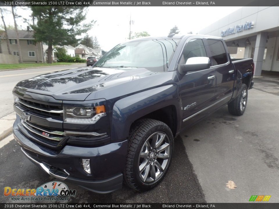 2018 Chevrolet Silverado 1500 LTZ Crew Cab 4x4 Centennial Blue Metallic / Jet Black Photo #4