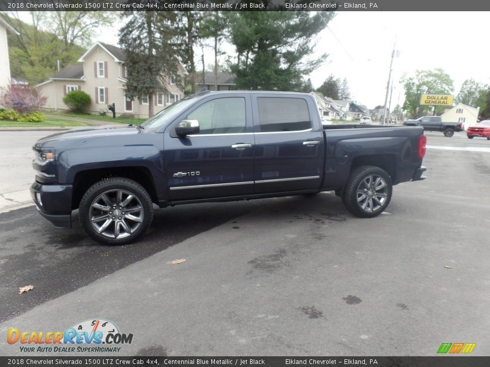 2018 Chevrolet Silverado 1500 LTZ Crew Cab 4x4 Centennial Blue Metallic / Jet Black Photo #5