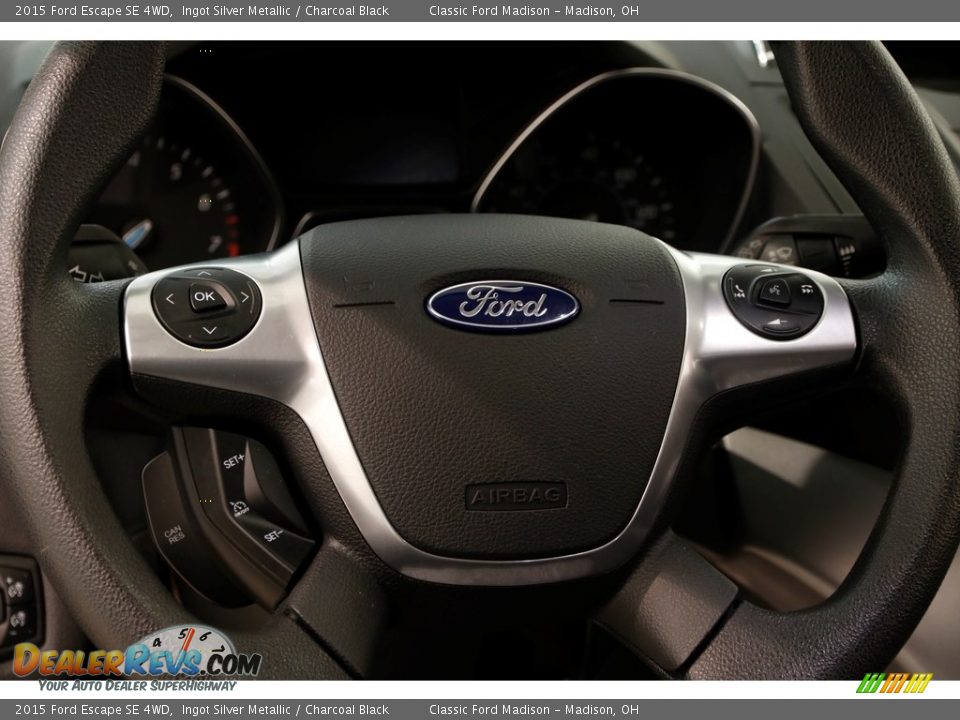 2015 Ford Escape SE 4WD Ingot Silver Metallic / Charcoal Black Photo #8