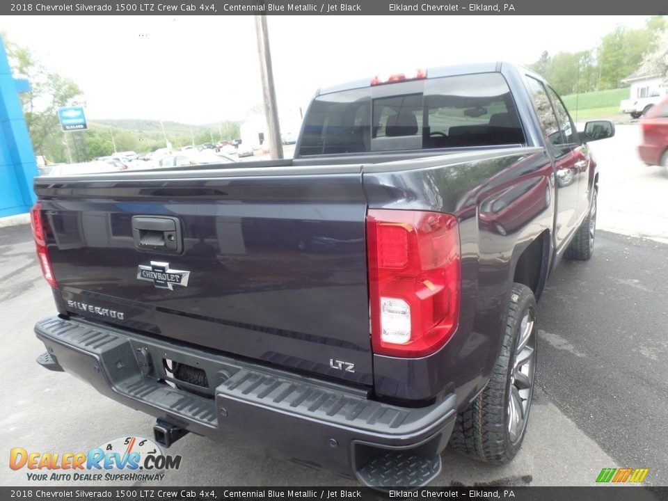 2018 Chevrolet Silverado 1500 LTZ Crew Cab 4x4 Centennial Blue Metallic / Jet Black Photo #8