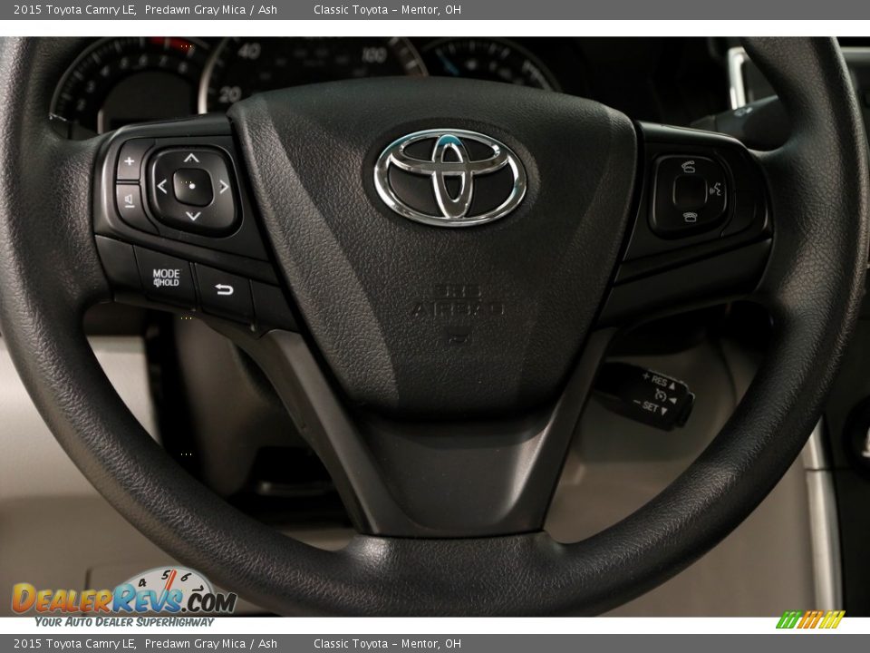 2015 Toyota Camry LE Predawn Gray Mica / Ash Photo #6