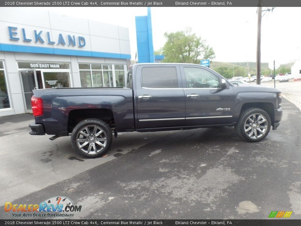 2018 Chevrolet Silverado 1500 LTZ Crew Cab 4x4 Centennial Blue Metallic / Jet Black Photo #9