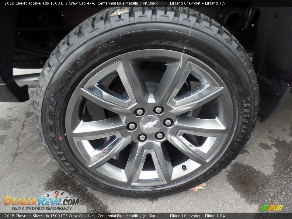 2018 Chevrolet Silverado 1500 LTZ Crew Cab 4x4 Centennial Blue Metallic / Jet Black Photo #10
