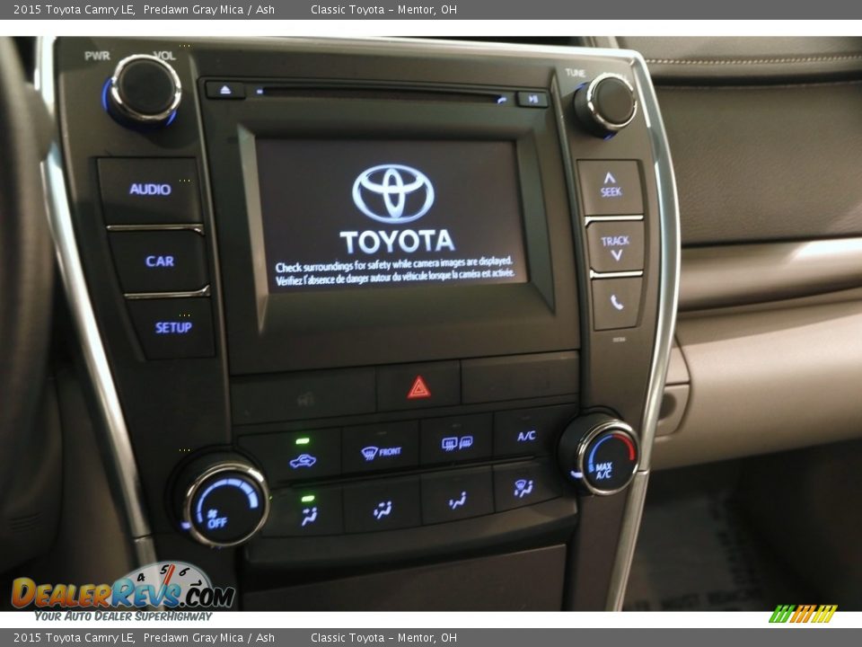 2015 Toyota Camry LE Predawn Gray Mica / Ash Photo #8