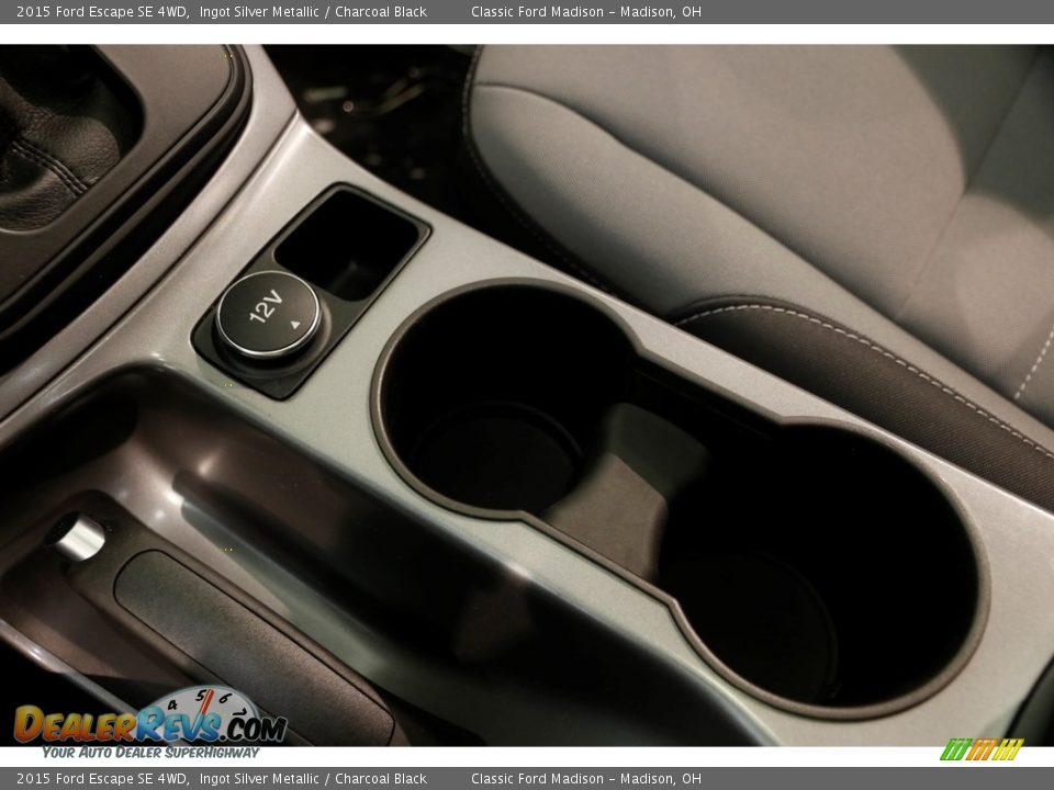 2015 Ford Escape SE 4WD Ingot Silver Metallic / Charcoal Black Photo #14