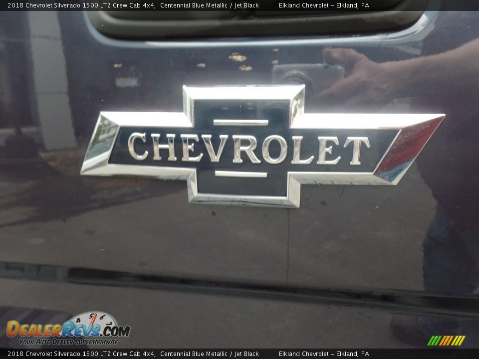 2018 Chevrolet Silverado 1500 LTZ Crew Cab 4x4 Centennial Blue Metallic / Jet Black Photo #13