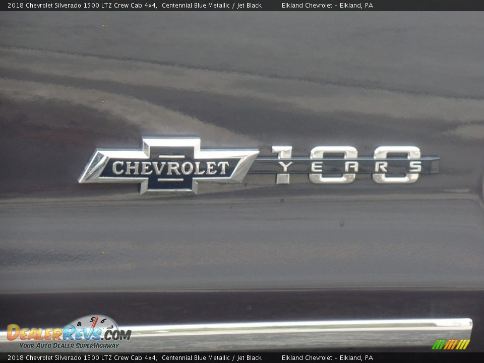 2018 Chevrolet Silverado 1500 LTZ Crew Cab 4x4 Centennial Blue Metallic / Jet Black Photo #14