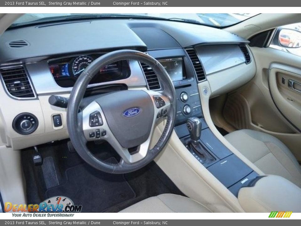 2013 Ford Taurus SEL Sterling Gray Metallic / Dune Photo #9