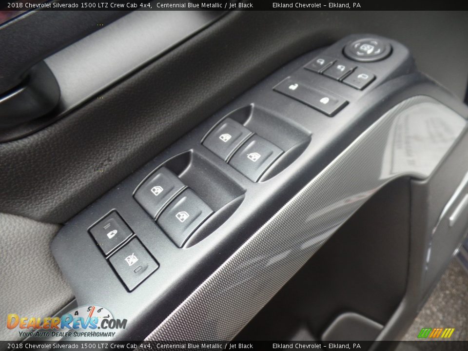 2018 Chevrolet Silverado 1500 LTZ Crew Cab 4x4 Centennial Blue Metallic / Jet Black Photo #22