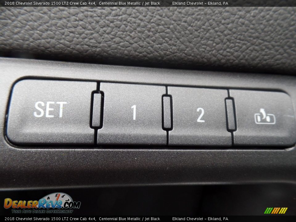 2018 Chevrolet Silverado 1500 LTZ Crew Cab 4x4 Centennial Blue Metallic / Jet Black Photo #24