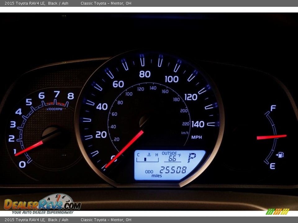 2015 Toyota RAV4 LE Black / Ash Photo #7