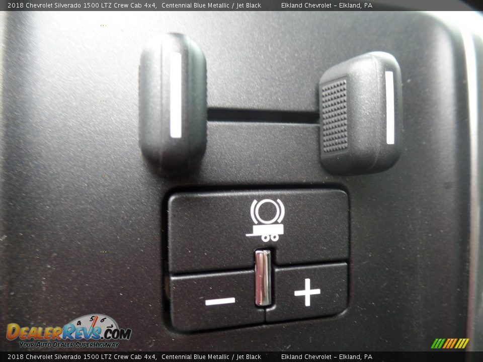 2018 Chevrolet Silverado 1500 LTZ Crew Cab 4x4 Centennial Blue Metallic / Jet Black Photo #26