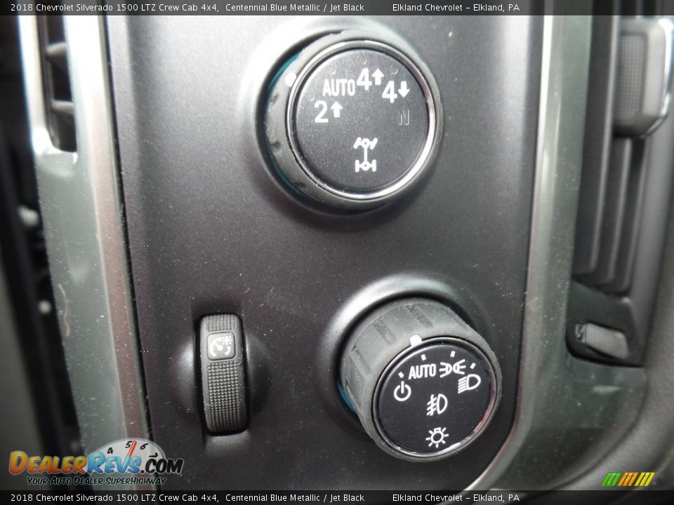 2018 Chevrolet Silverado 1500 LTZ Crew Cab 4x4 Centennial Blue Metallic / Jet Black Photo #27