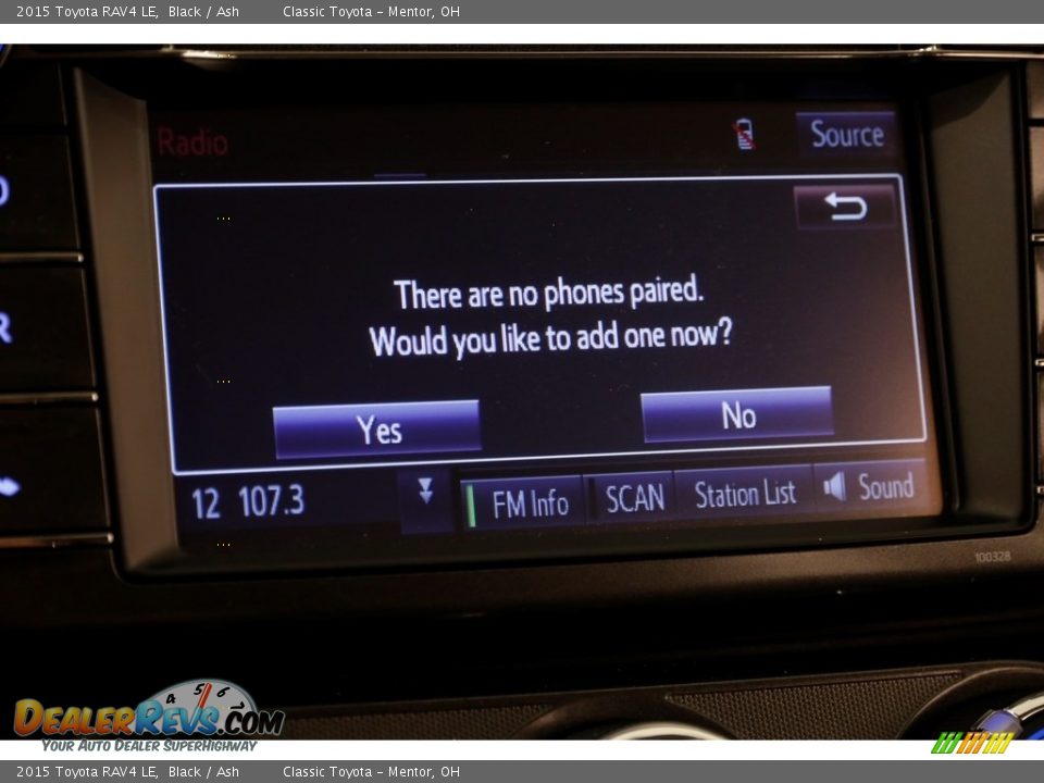 2015 Toyota RAV4 LE Black / Ash Photo #10
