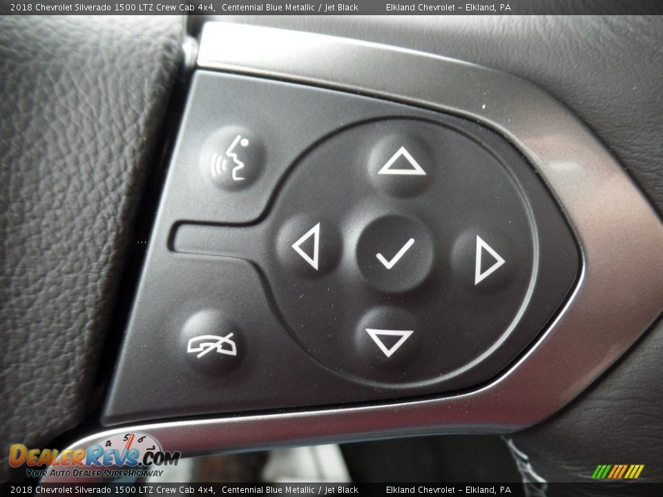 2018 Chevrolet Silverado 1500 LTZ Crew Cab 4x4 Centennial Blue Metallic / Jet Black Photo #32