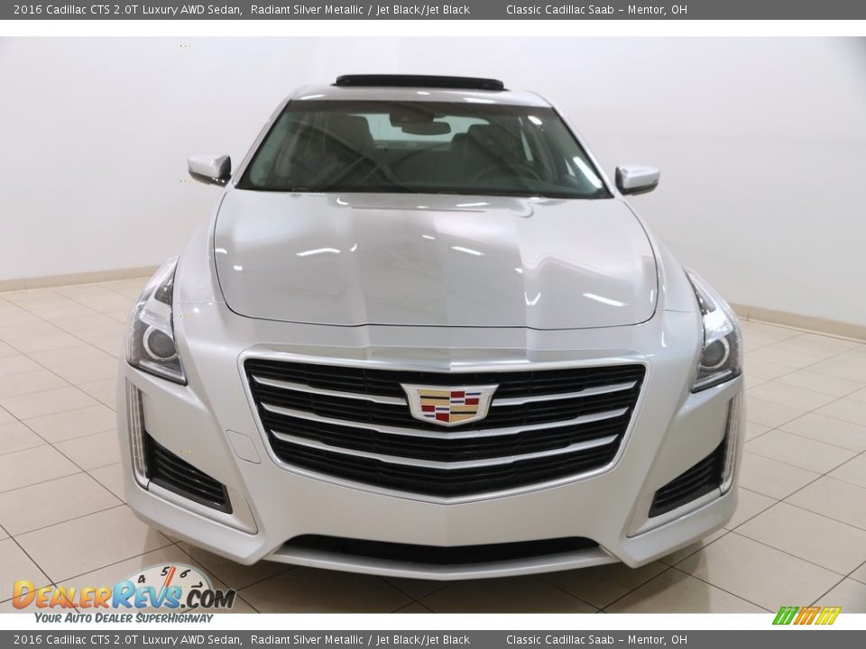 2016 Cadillac CTS 2.0T Luxury AWD Sedan Radiant Silver Metallic / Jet Black/Jet Black Photo #2