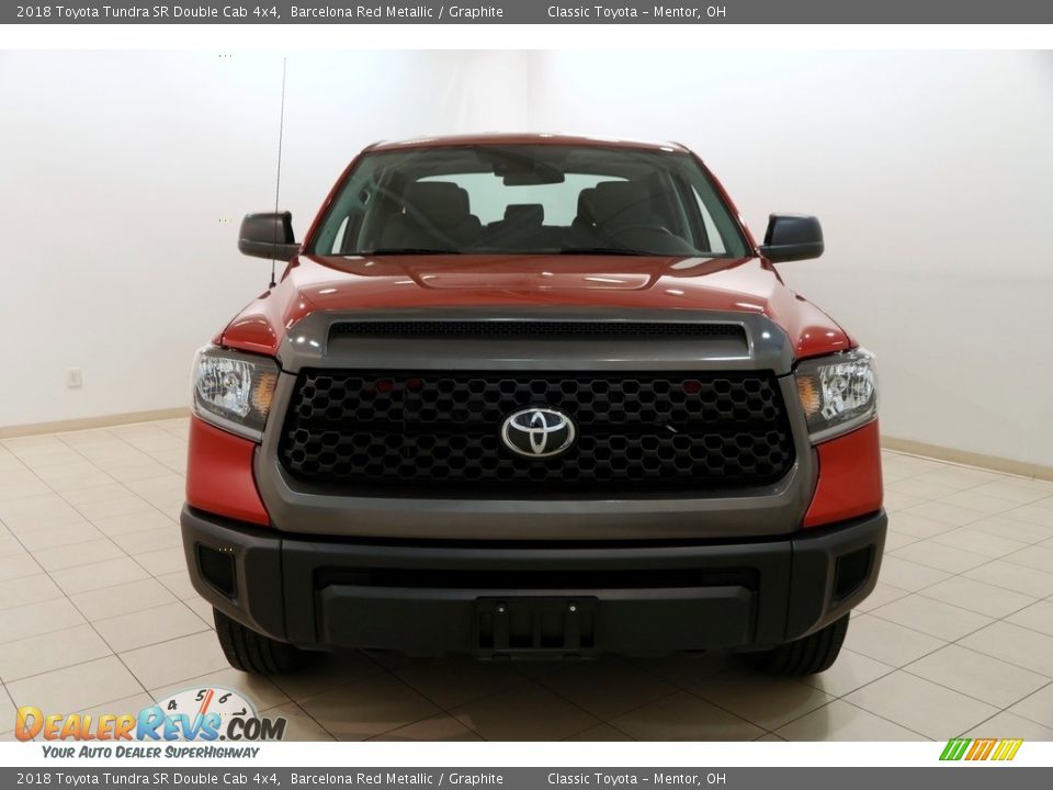 2018 Toyota Tundra SR Double Cab 4x4 Barcelona Red Metallic / Graphite Photo #2