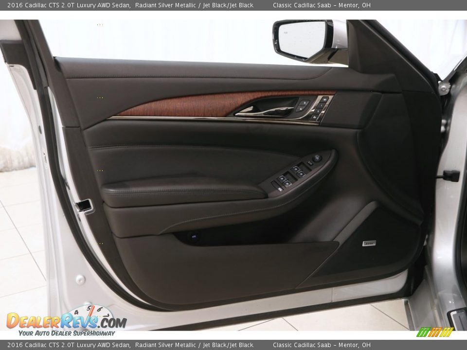 2016 Cadillac CTS 2.0T Luxury AWD Sedan Radiant Silver Metallic / Jet Black/Jet Black Photo #4