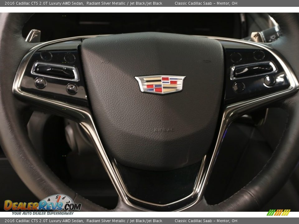 2016 Cadillac CTS 2.0T Luxury AWD Sedan Radiant Silver Metallic / Jet Black/Jet Black Photo #7