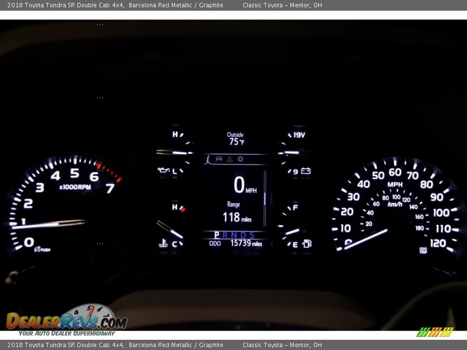 2018 Toyota Tundra SR Double Cab 4x4 Gauges Photo #8