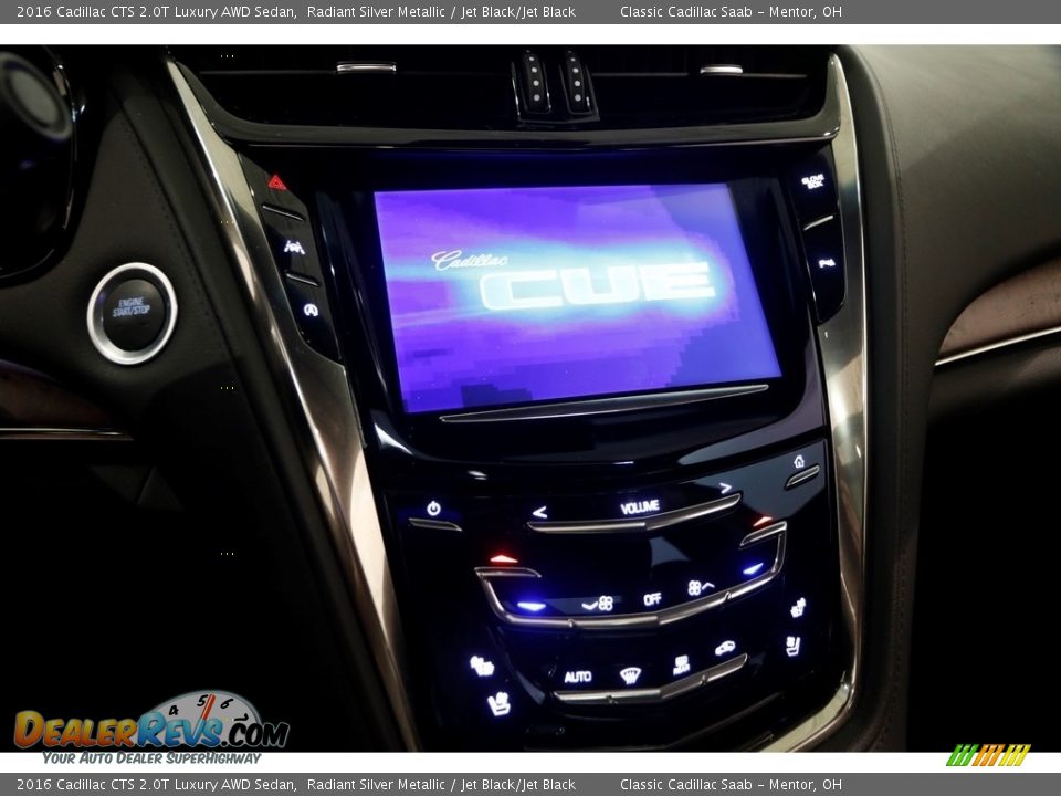 2016 Cadillac CTS 2.0T Luxury AWD Sedan Radiant Silver Metallic / Jet Black/Jet Black Photo #9