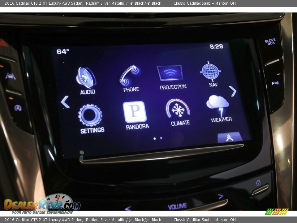 2016 Cadillac CTS 2.0T Luxury AWD Sedan Radiant Silver Metallic / Jet Black/Jet Black Photo #10