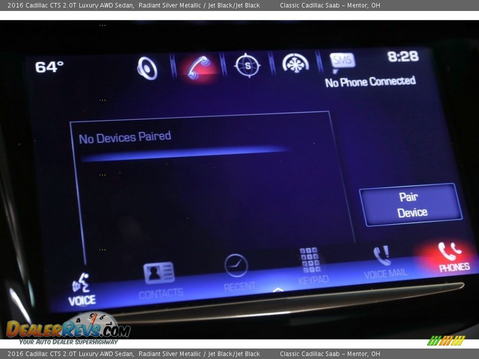 2016 Cadillac CTS 2.0T Luxury AWD Sedan Radiant Silver Metallic / Jet Black/Jet Black Photo #11