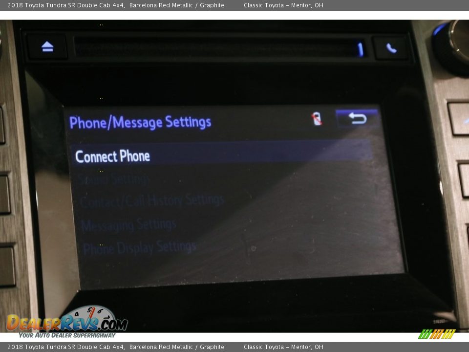 2018 Toyota Tundra SR Double Cab 4x4 Barcelona Red Metallic / Graphite Photo #11