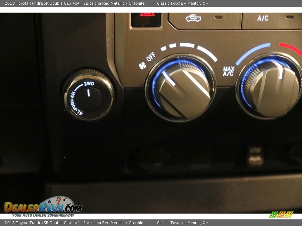 2018 Toyota Tundra SR Double Cab 4x4 Barcelona Red Metallic / Graphite Photo #12