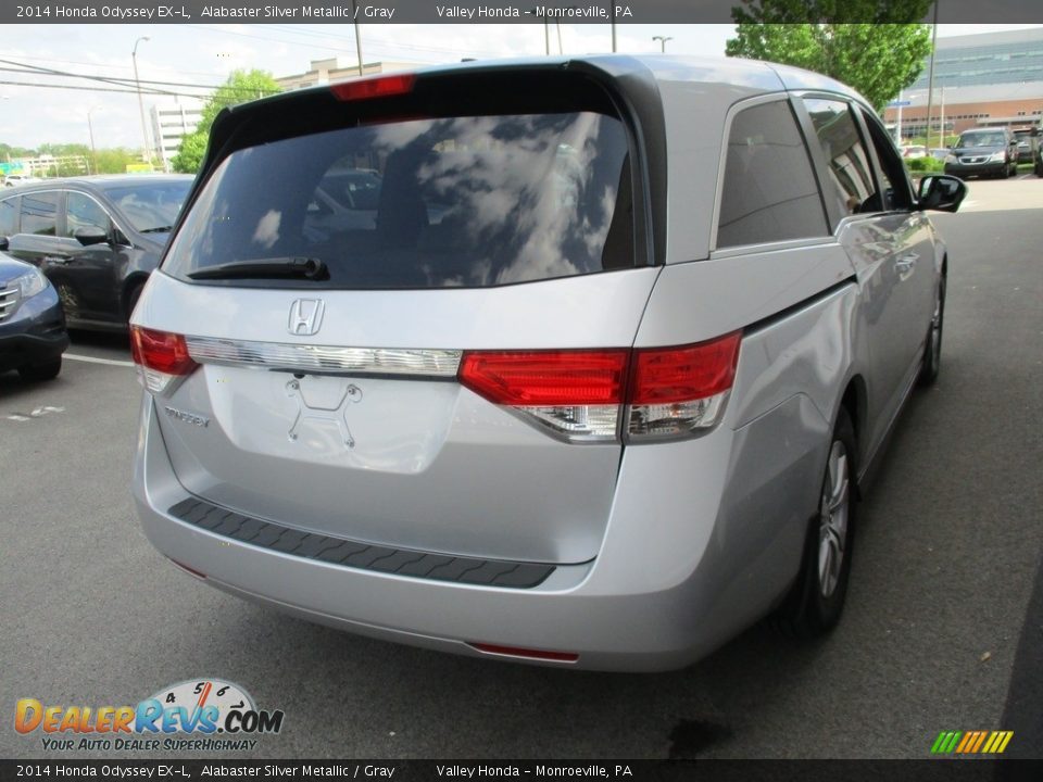 2014 Honda Odyssey EX-L Alabaster Silver Metallic / Gray Photo #5