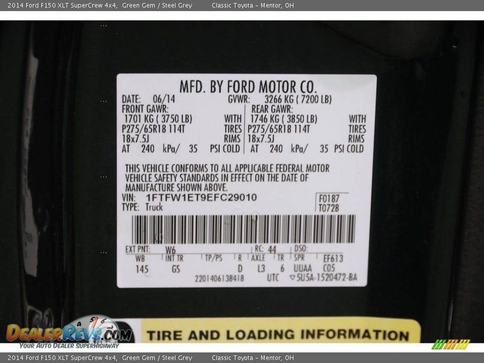 2014 Ford F150 XLT SuperCrew 4x4 Green Gem / Steel Grey Photo #18