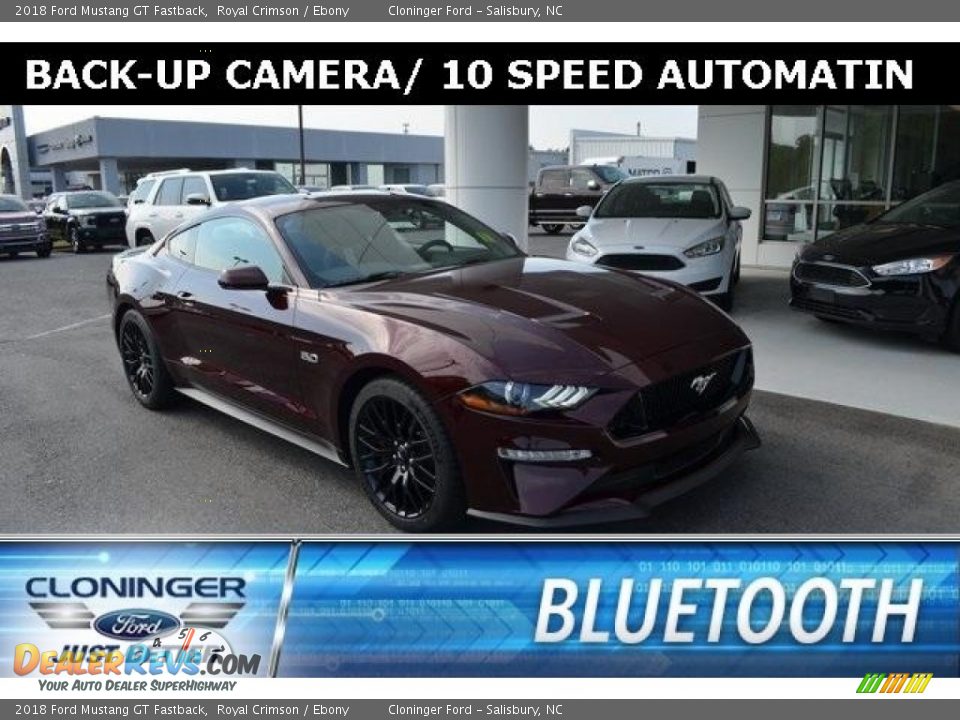 2018 Ford Mustang GT Fastback Royal Crimson / Ebony Photo #1
