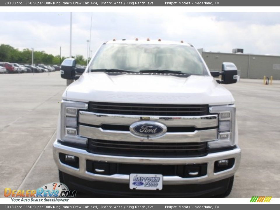 2018 Ford F350 Super Duty King Ranch Crew Cab 4x4 Oxford White / King Ranch Java Photo #2