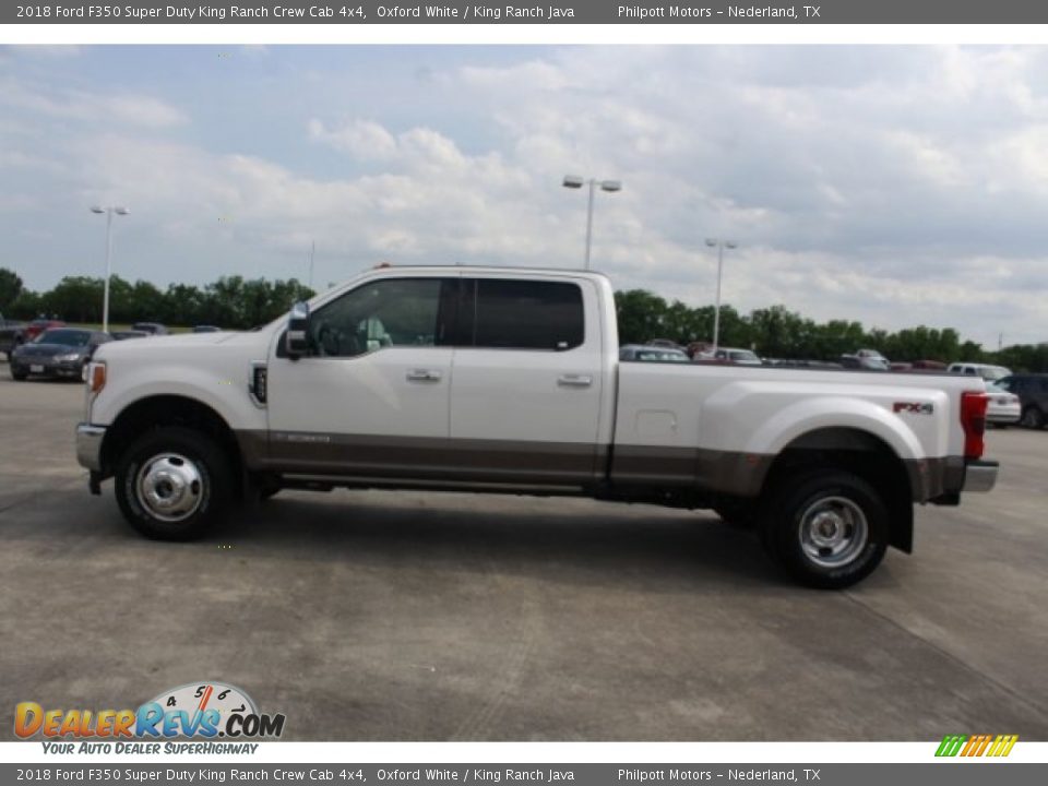 2018 Ford F350 Super Duty King Ranch Crew Cab 4x4 Oxford White / King Ranch Java Photo #6