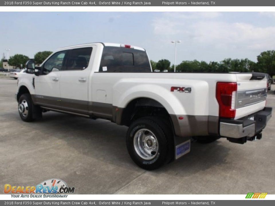 2018 Ford F350 Super Duty King Ranch Crew Cab 4x4 Oxford White / King Ranch Java Photo #7