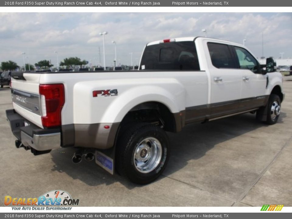 2018 Ford F350 Super Duty King Ranch Crew Cab 4x4 Oxford White / King Ranch Java Photo #9