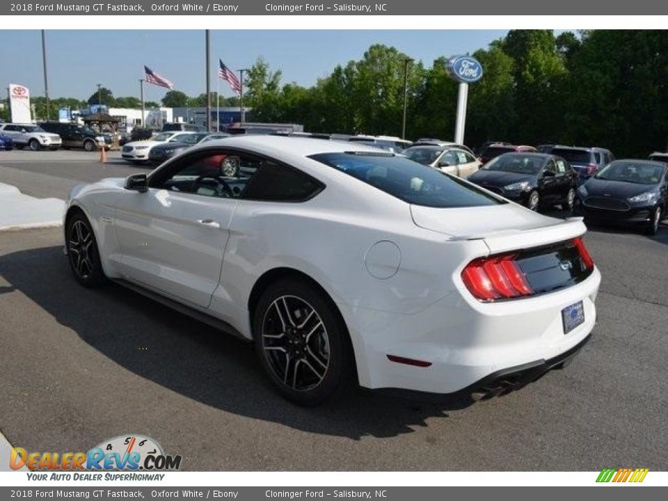 2018 Ford Mustang GT Fastback Oxford White / Ebony Photo #3