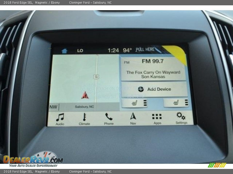 2018 Ford Edge SEL Magnetic / Ebony Photo #12