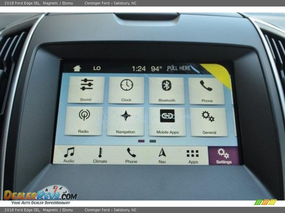 2018 Ford Edge SEL Magnetic / Ebony Photo #13