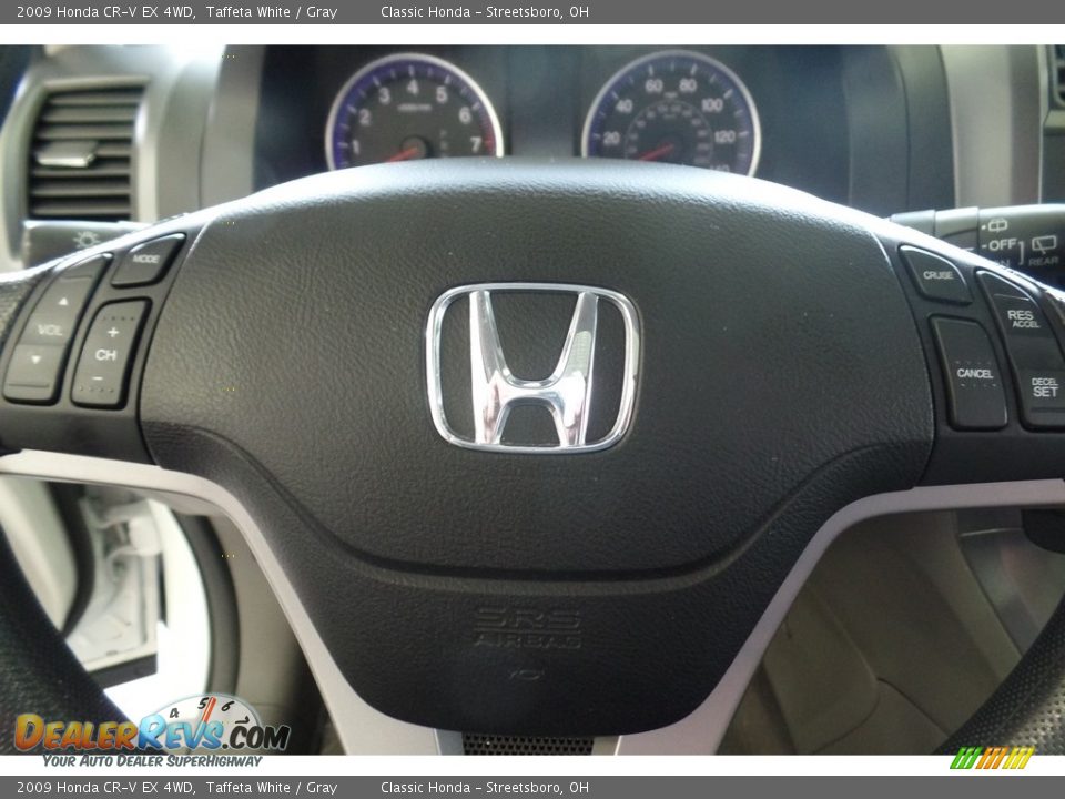 2009 Honda CR-V EX 4WD Taffeta White / Gray Photo #23