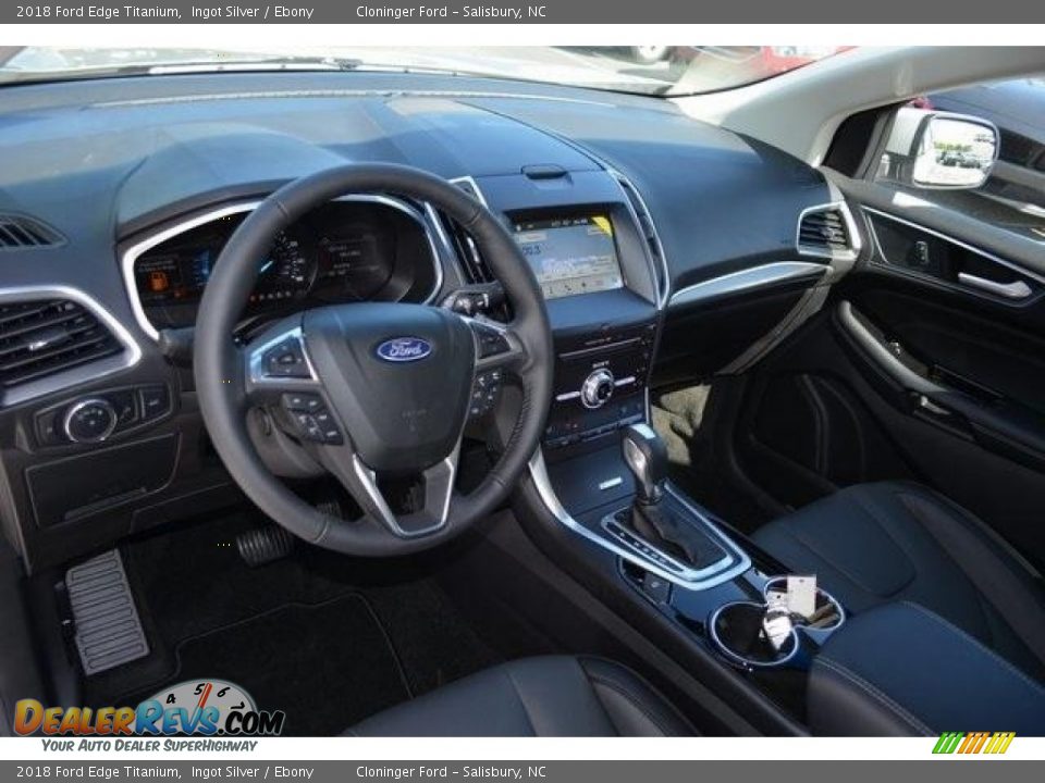 2018 Ford Edge Titanium Ingot Silver / Ebony Photo #8