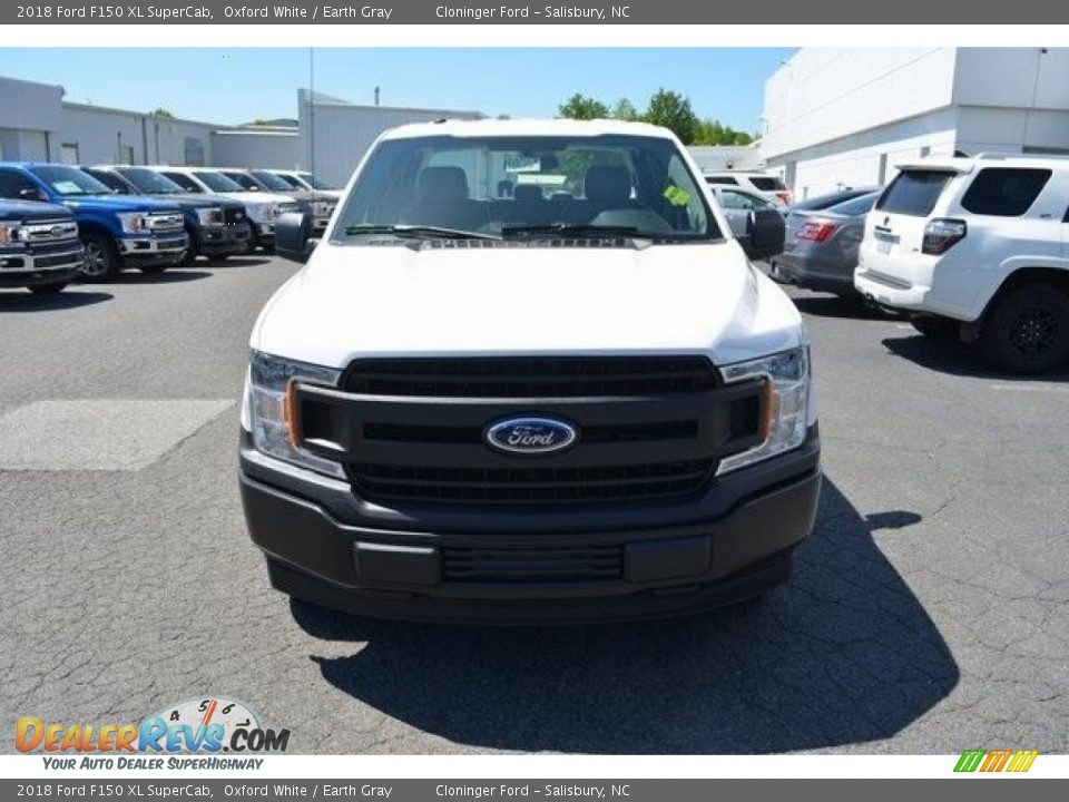2018 Ford F150 XL SuperCab Oxford White / Earth Gray Photo #5