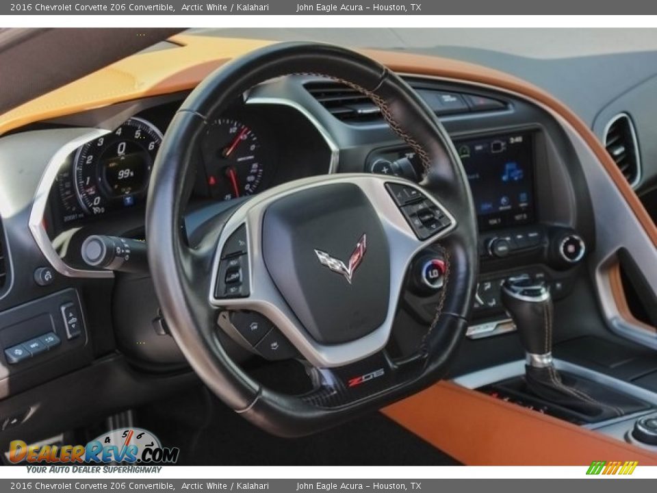 2016 Chevrolet Corvette Z06 Convertible Arctic White / Kalahari Photo #27