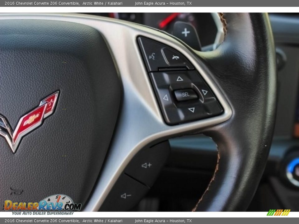 2016 Chevrolet Corvette Z06 Convertible Arctic White / Kalahari Photo #32