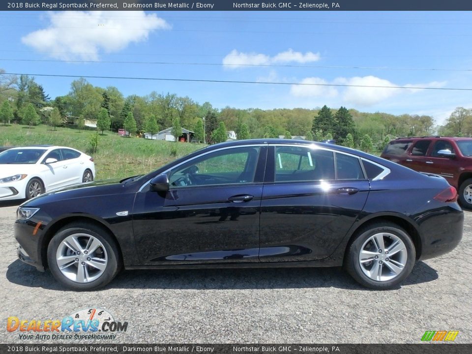 2018 Buick Regal Sportback Preferred Darkmoon Blue Metallic / Ebony Photo #9