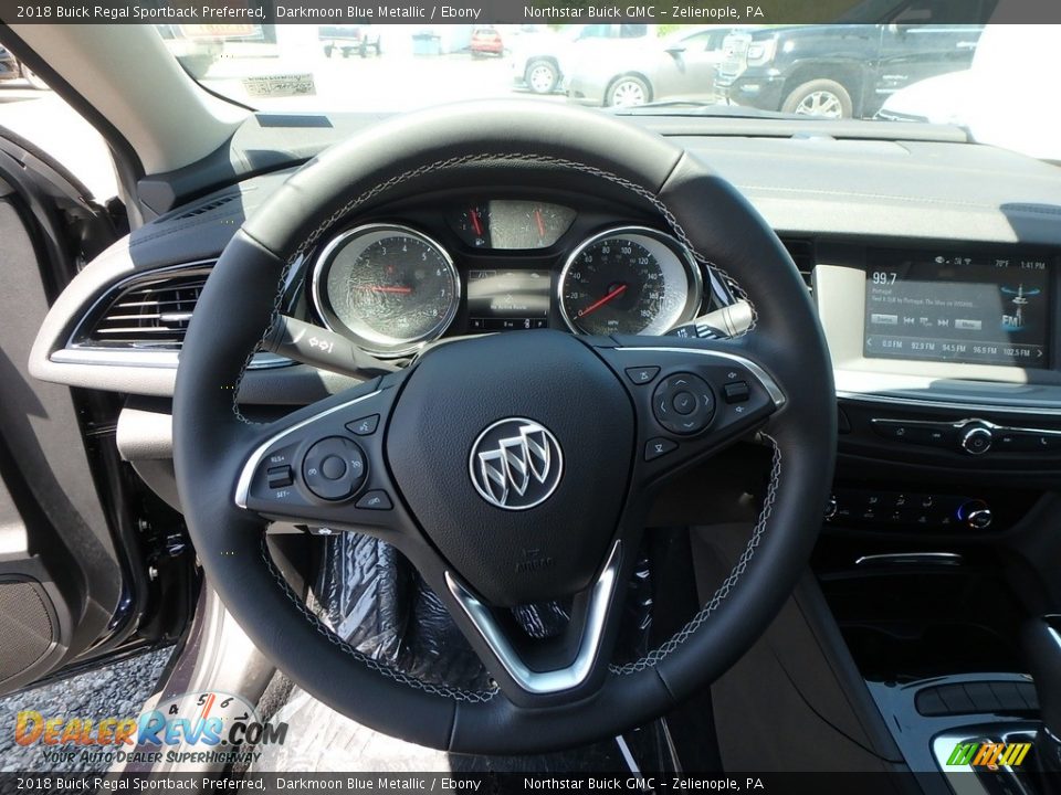 2018 Buick Regal Sportback Preferred Darkmoon Blue Metallic / Ebony Photo #18