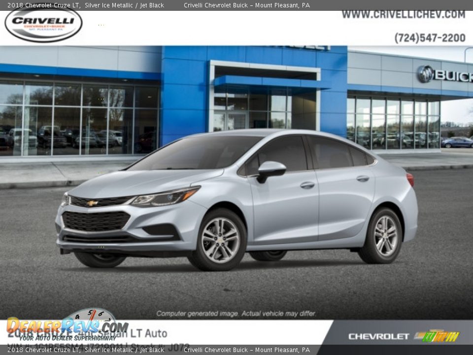2018 Chevrolet Cruze LT Silver Ice Metallic / Jet Black Photo #1
