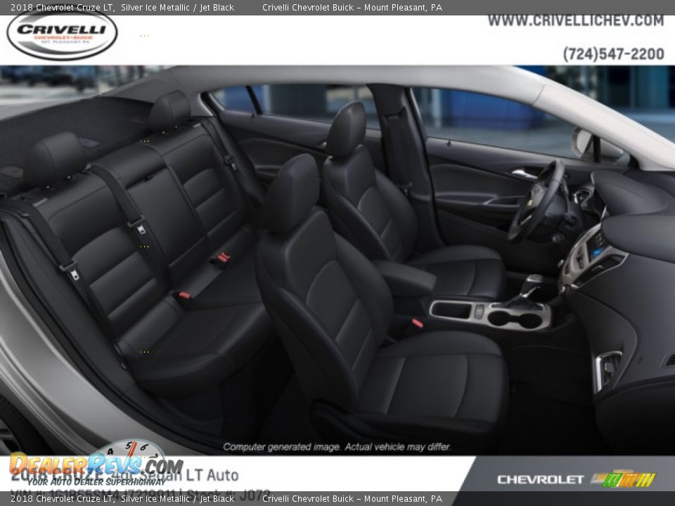 2018 Chevrolet Cruze LT Silver Ice Metallic / Jet Black Photo #6