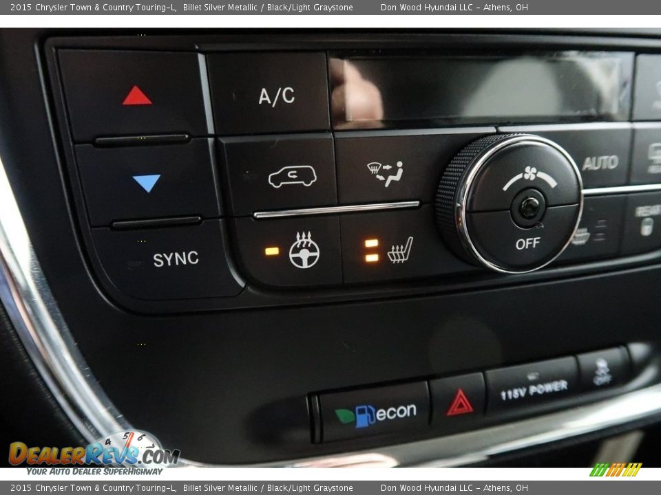 2015 Chrysler Town & Country Touring-L Billet Silver Metallic / Black/Light Graystone Photo #5