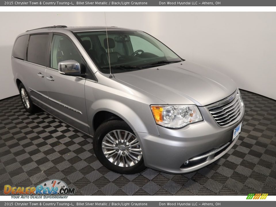 2015 Chrysler Town & Country Touring-L Billet Silver Metallic / Black/Light Graystone Photo #8